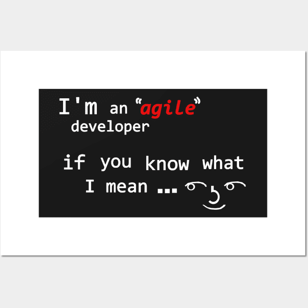 Agile ( ͡° ͜ʖ ͡°) Wall Art by findingNull